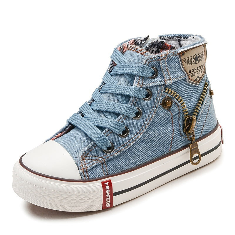 Kathleen – Ademend Denim Sneakers voor Kinderen