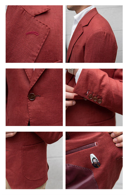 Terence – Herenpak van puur linnen met hoogwaardig vakmanschap