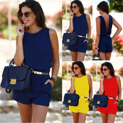 Kelly – Rugloze Dames Jumpsuit met Tailleband