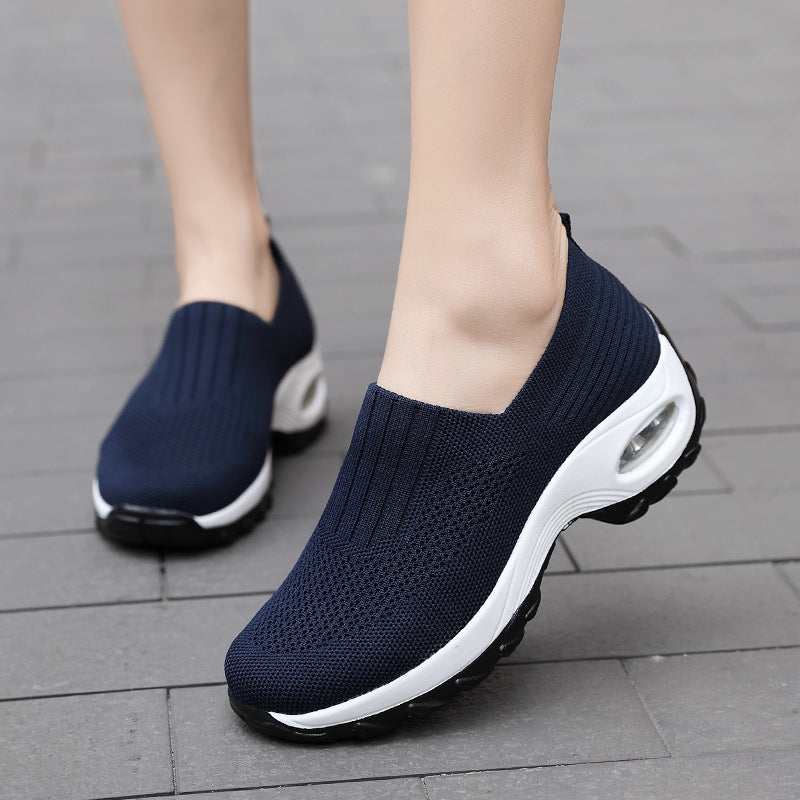 Natalie – Ademend Dames-Sneaker met Luchtkussen en Dikke Zool