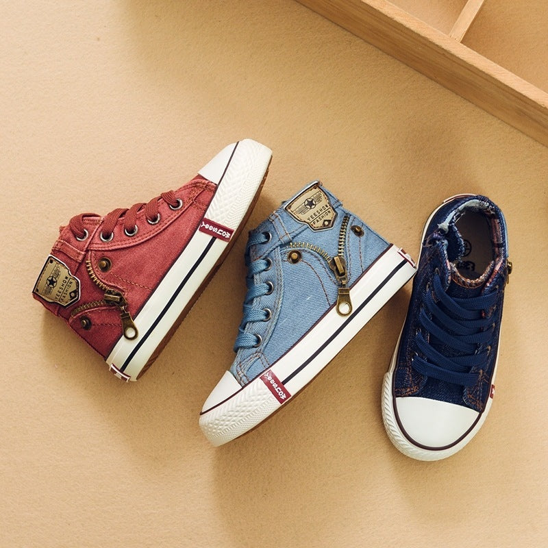 Kathleen – Ademend Denim Sneakers voor Kinderen