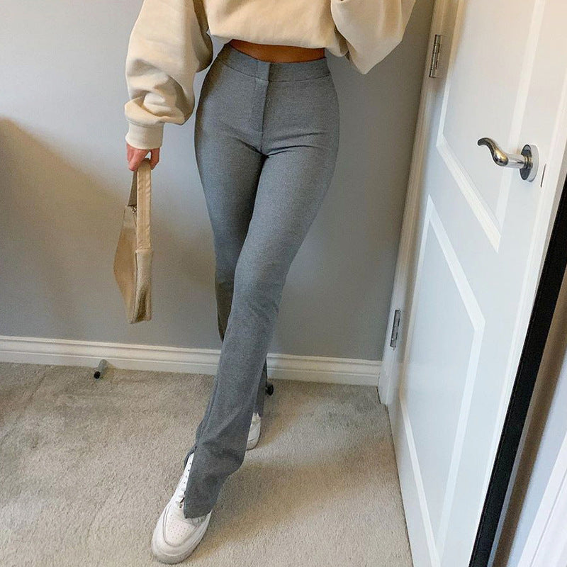 Joy – Hoog getailleerde Skinny-broek met Split voor Dames