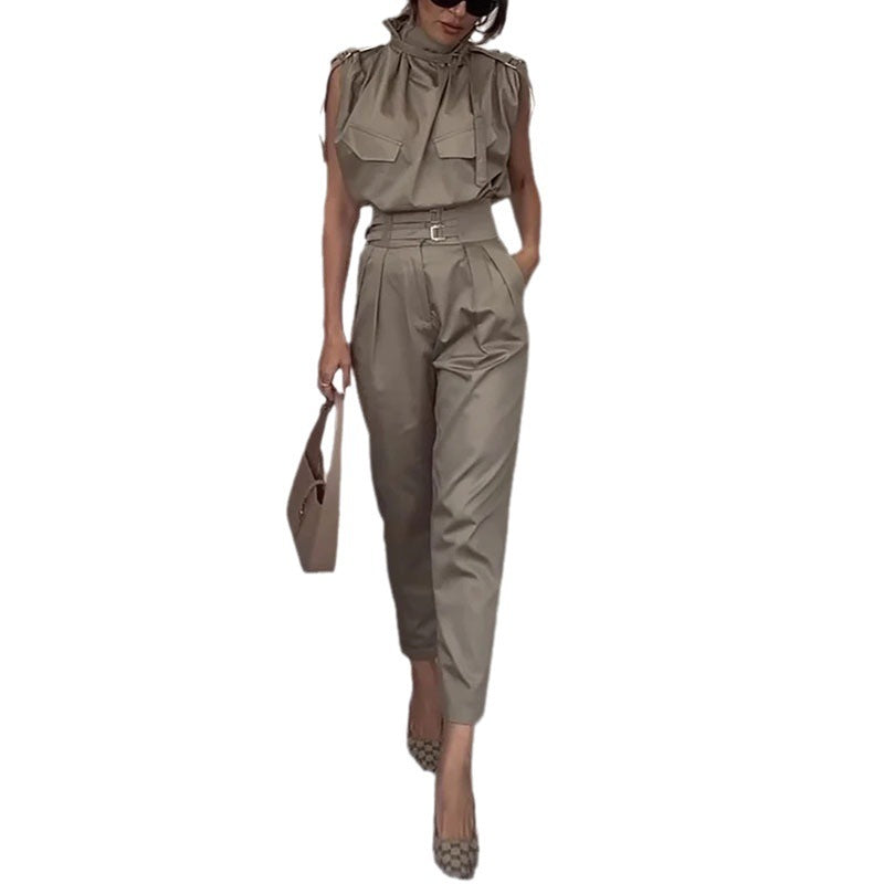 Esme – Schouder- en Taillevormende Blouse met Riem