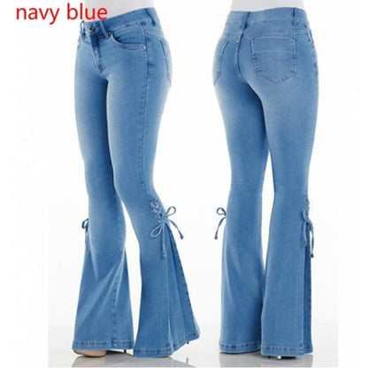 Amy – Dames Stretch-Jeans met Midden Taille