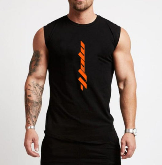 Dan – Mouwloos Heren Sportshirt van Katoen
