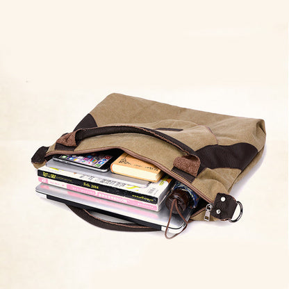 Miranda – Minimalistische Retro Schoudertas van Vintage Canvas