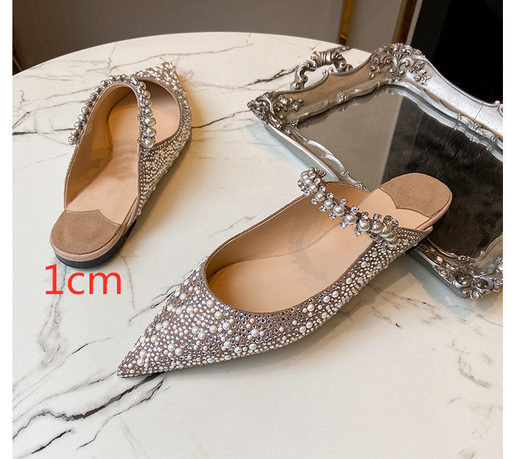 Rebecca – Spitzen schoenen met strass en parels
