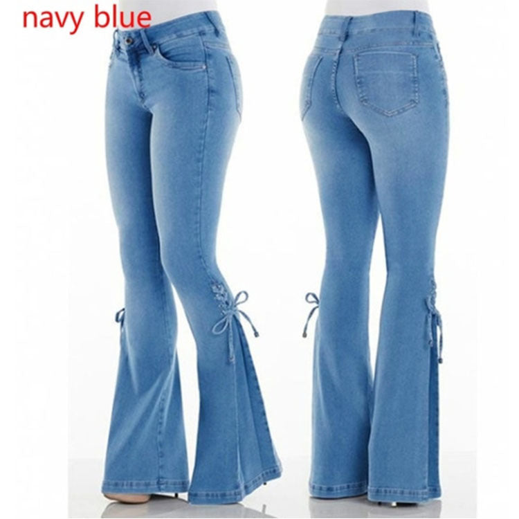 Amy – Dames Stretch-Jeans met Midden Taille