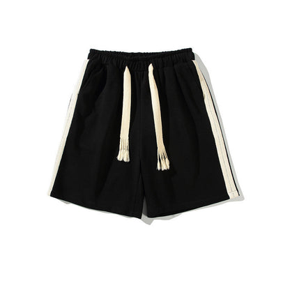 Luke – Brede heren-shorts met gevlochten touw