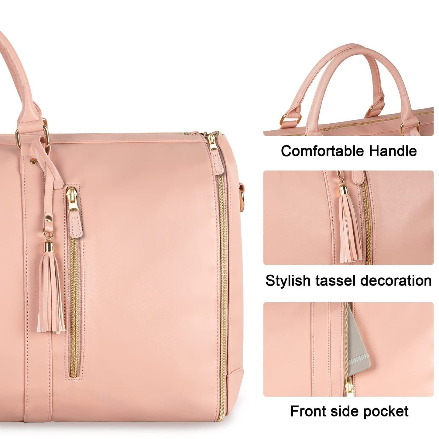 Lauren – Grote Capaciteit Reis-Duffle-Tas voor Vrouwen, Vouwbare Pak Tas, Waterdichte Kleding Tassen