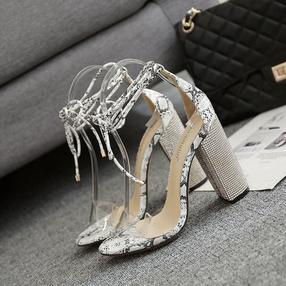 Rachael – Römersandalen met Strass en Bandjes