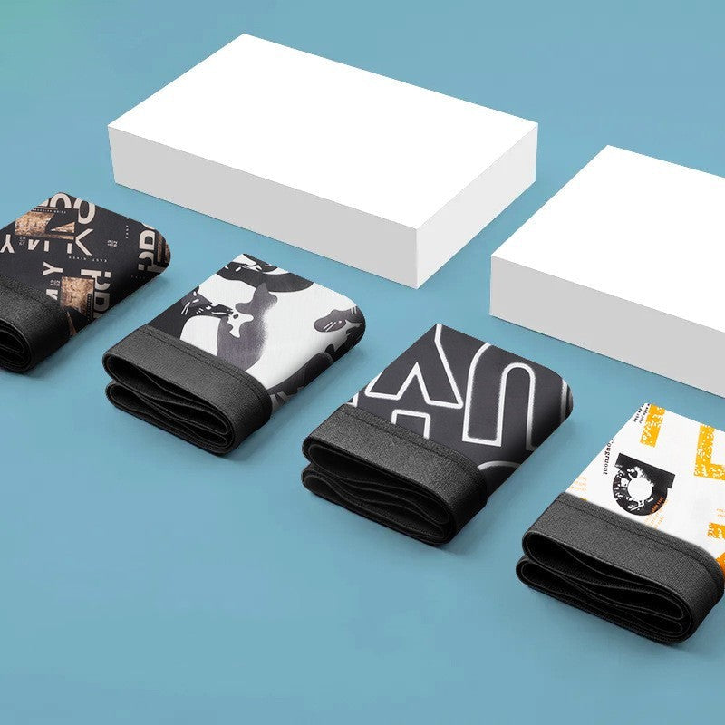 Liam – Ademend IJs-Zijde Boxershorts voor Heren