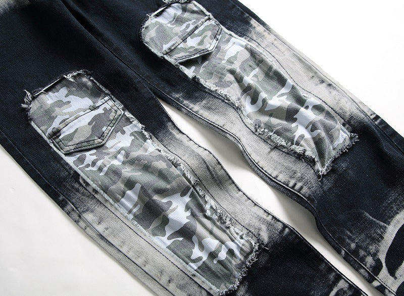 Matthew – Blau-Zwarte Herenjeans