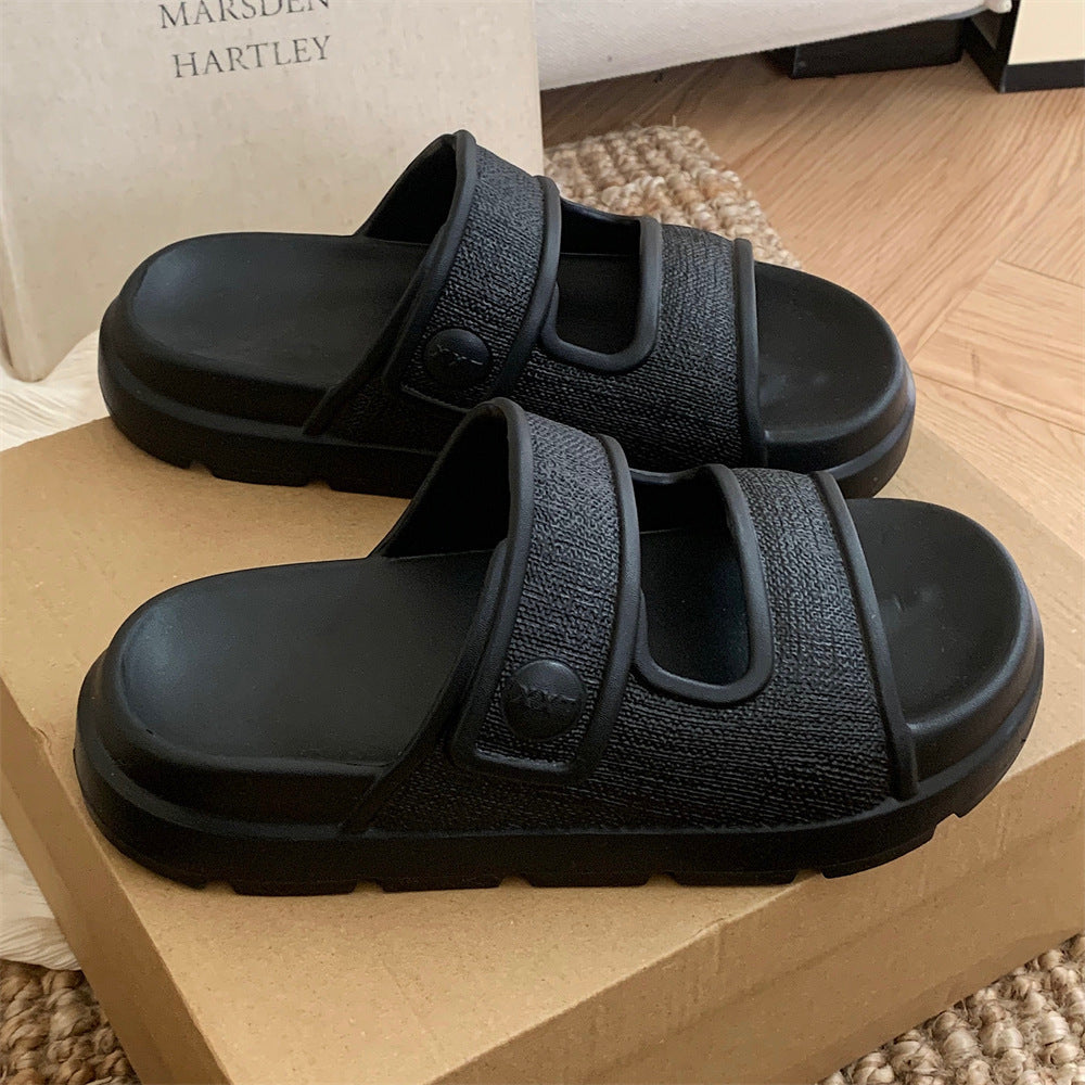 Gillian – Comfortabele Strand-Pantoffels met Dubbele Bandjes