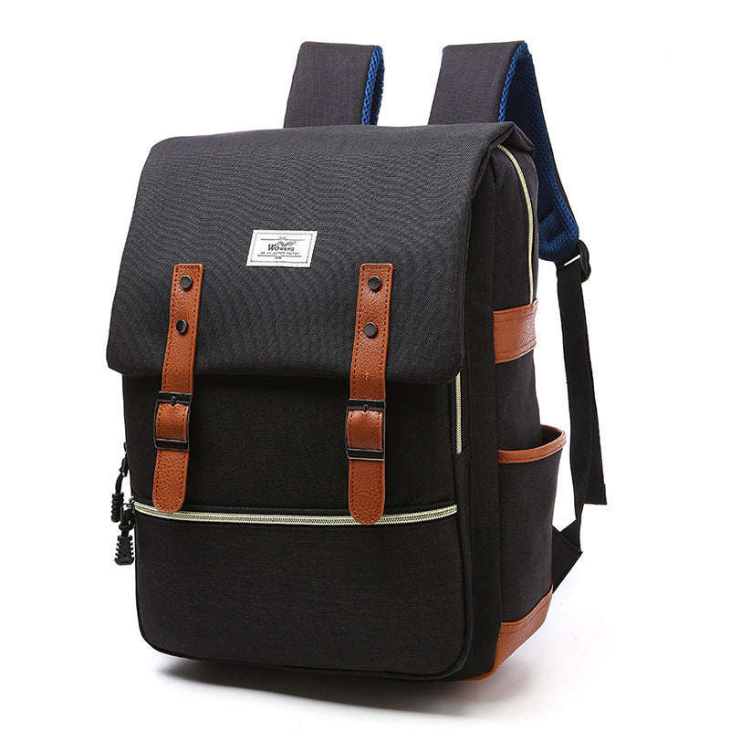 Ben – Vintage Canvas Rucksack met USB-Ladefunctie