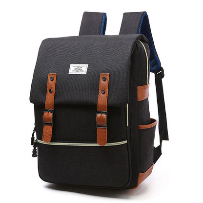 Ben – Vintage Canvas Rucksack met USB-Ladefunctie
