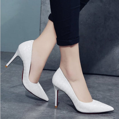 Lily – Hoge Hak Schoenen met Bloemenpatroon