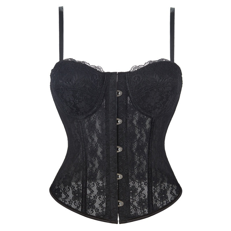 Chelsea – Sexy Kanten Corset van Ademend Materiaal