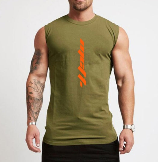 Dan – Mouwloos Heren Sportshirt van Katoen