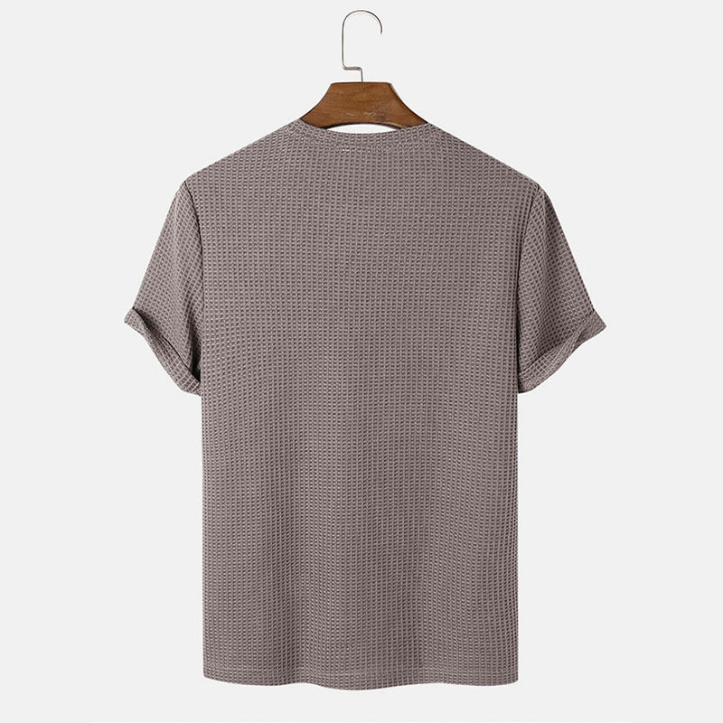 Louis – Basic T-Shirts met ronde hals in effen kleuren voor heren