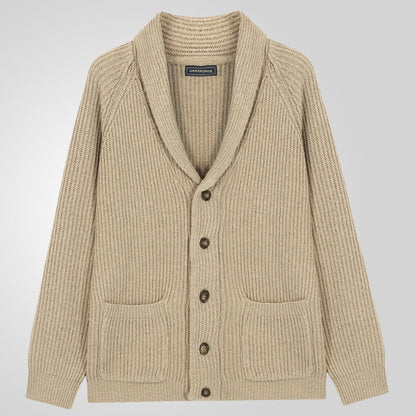 Kevin – Modieuze Heren Cardigan met Knopen en Zakken, Lange Mouwen voor Lente en Herfst