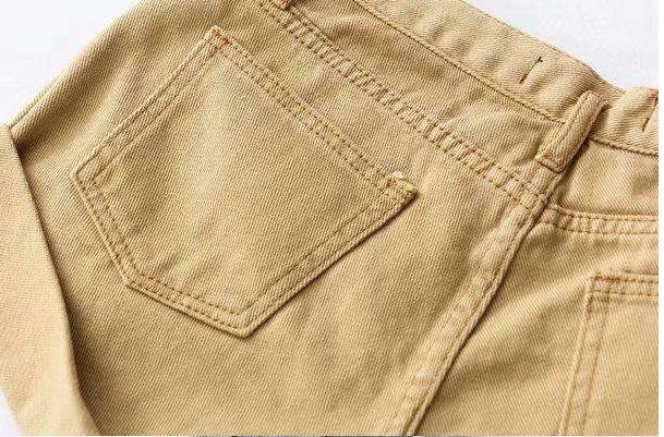 Mandy – Hoge Taille Denim-Shorts met Elastische Tailleband en Wijde Pijpen