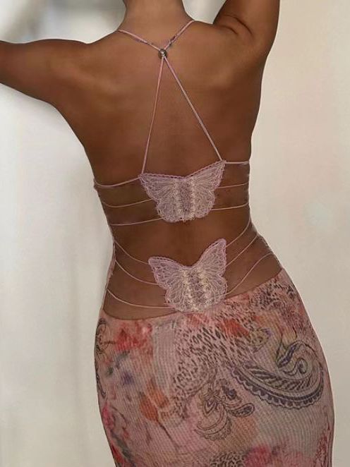 Adele – Sexy Slim Jurk met Bloemenprint en Spaghetti Bandjes