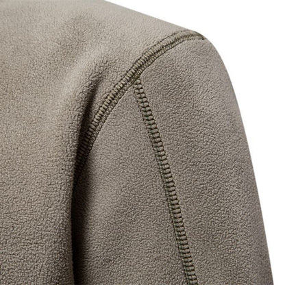 Arthur – Stehkragen Zip Sweatshirt met Fleece, casual trui voor heren