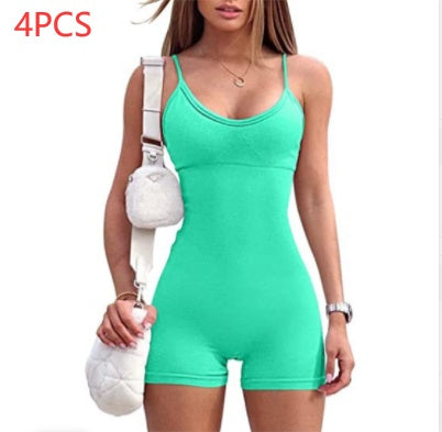 Melanie – Sportieve Jumpsuit met Spaghetti-Bandjes voor Dames