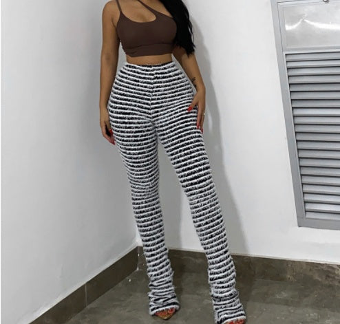 Julia – Sexy Slim Broek met Strepen voor Dames