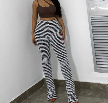 Julia – Sexy Slim Broek met Strepen voor Dames