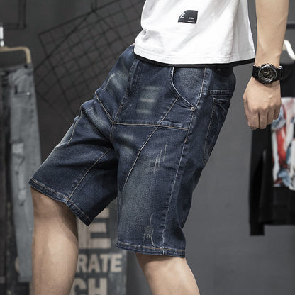 Joe – Dunne Stretch-Vijf-Punt-Denim-Shorts voor Mannen