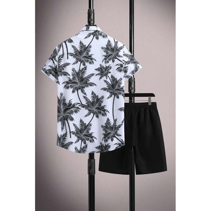 Anthony – Luchtig Korte Mouwen Shirt van IJs Zijde met Micro-ondersteuning en Shorts Set