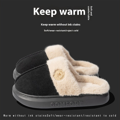Audrey – Fluffy Winterpantoffels met Dikke Zool