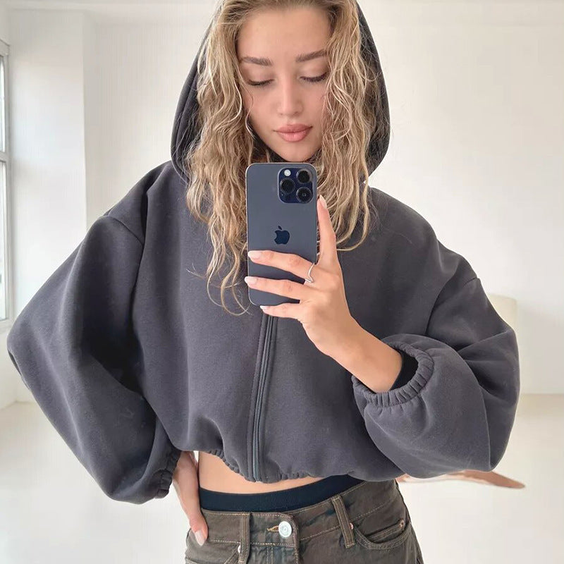 Jessica – Sportieve Dameshoodie in Y2K-stijl