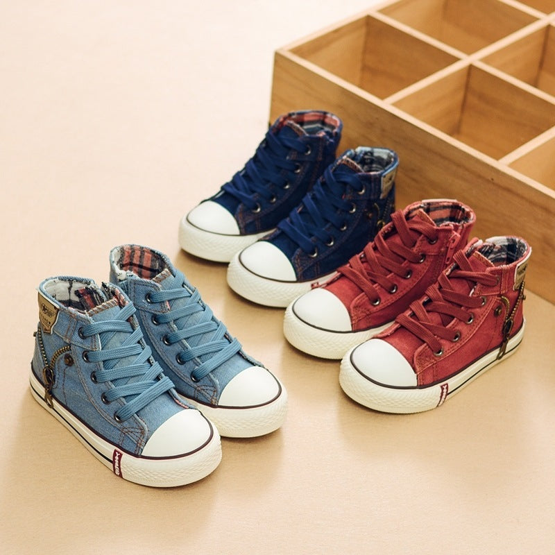 Kathleen – Ademend Denim Sneakers voor Kinderen