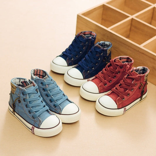 Kathleen – Ademend Denim Sneakers voor Kinderen