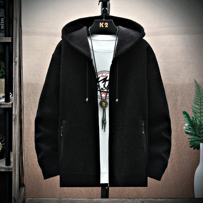 Rowan – Modieuze Heren Cashmere Cardigan met Capuchon