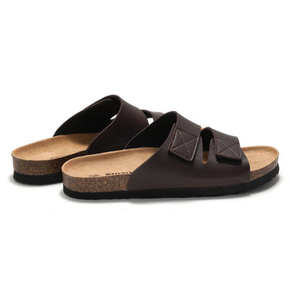 Duncan – Kork-Huisschoenen met Klittenbandsluiting