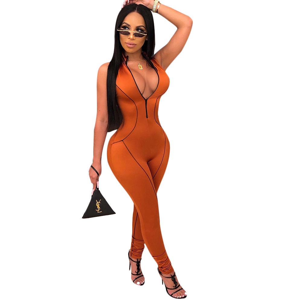 Faith – Dames Jumpsuit met Zijstrepen