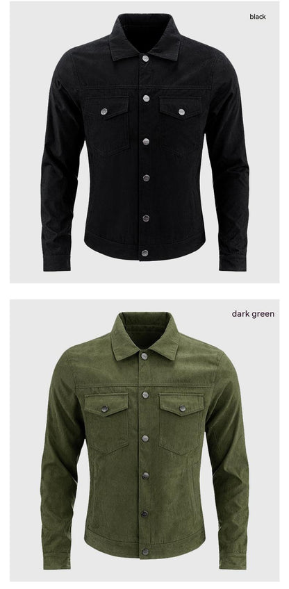 Nigel – Britse Herenjas van Geborsteld Premium Vegan Suede