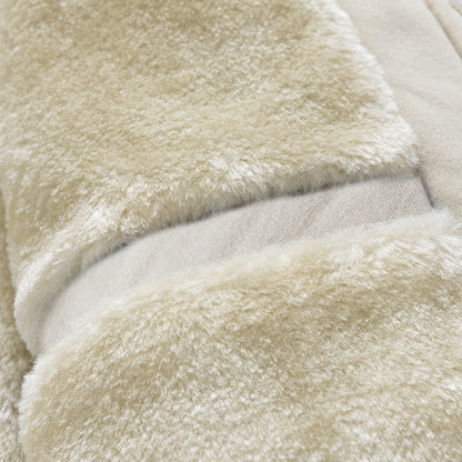 John – Heren Fleece Hoodie Cardigan in Effen Kleur