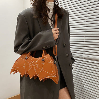 Julie – Schoudertas met Spinweb-Design voor Halloween