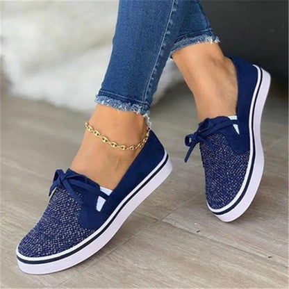Jasmine – Canvas Dames Sneaker met Veters
