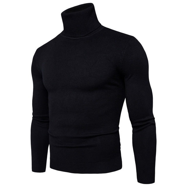 Ron – Thermo-Turtleneck Pullover voor Heren in Effen Designs