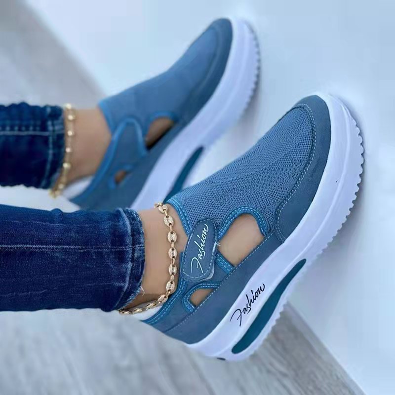 Ruby – Ademend Dames Sneaker met Lage Wedge voor de Zomer