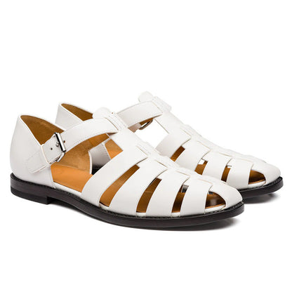 Judith – Kleurblok Dames Sandalen van veganistisch leer
