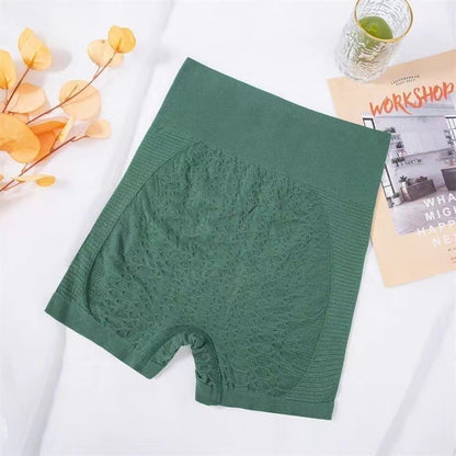 Grace – Hooggetailleerde Fitnessshorts voor Dames met Ruitontwerp