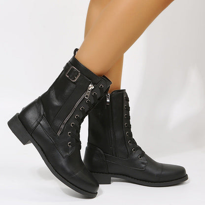 Angela – Veterschoenen met Zijrits voor Dames