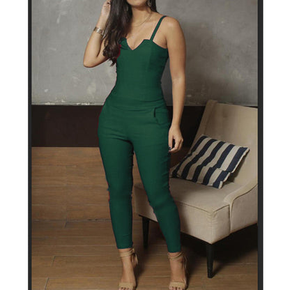 Melissa – Zomerse Dames-Jumpsuit met Hoge Stretch en Bandjes